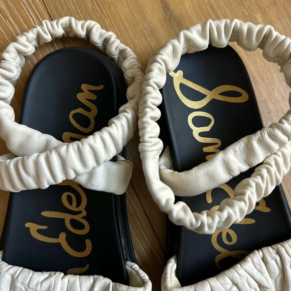 Sam Edelman Velma Cream Sandals - Picture 7 of 8